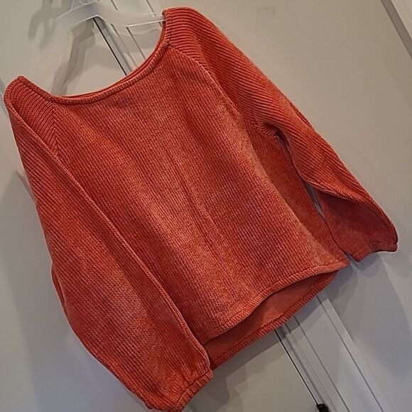 Gym orientation sz M (7-8) mango orange pullover - Picture 1 of 7
